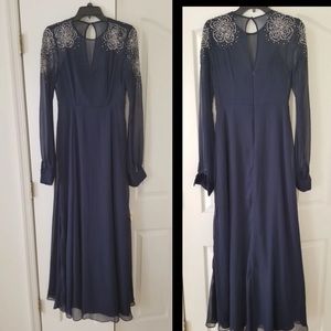 ASOS wedding long sleeve dress